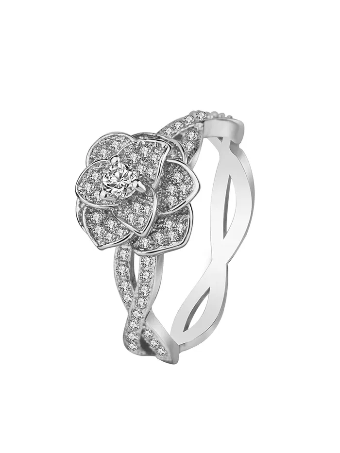 Yellow Chimes Rings Yellow Chimes Ring for women Elegant Austrian White Stone Crystal Studded Silver toned Ring for Women and Girls Size US 6 Yellow Chimes Rings Yellow Chimes Ring for women Elegant Austrian White Stone Crystal Studded Silver toned Ring for Women and Girls Size US 6
