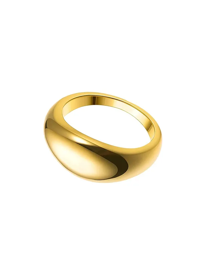 Yellow Chimes Rings Yellow Chimes Ring For Women Gold Plated lightweight Round band style ring for women and girls Size US 8 Yellow Chimes Rings Yellow Chimes Ring For Women Gold Plated lightweight Round band style ring for women and girls Size US 8