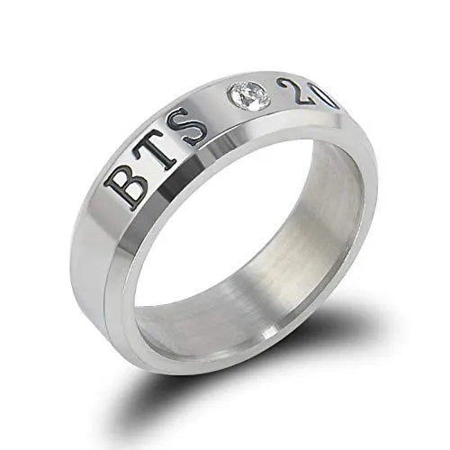 Yellow Chimes Rings Yellow Chimes Rings for Men Silver toned BTS Stainless Steel Men Accessoriess Ring for Boys and MenRing Size 10