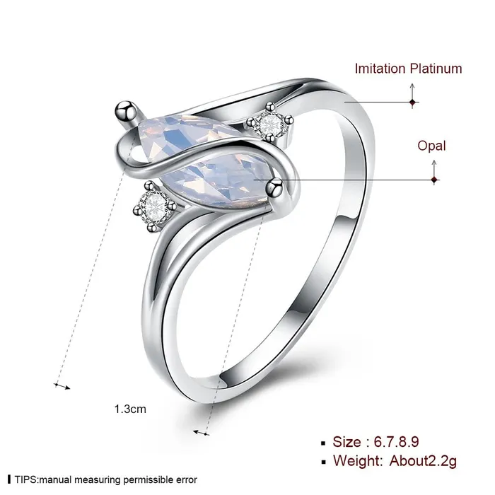 Yellow Chimes Rings Yellow Chimes Rings for Women Silver toned Crystal Stoned Olivia ManMade Opal Invisible Setting Trendy Ring for Women Girls