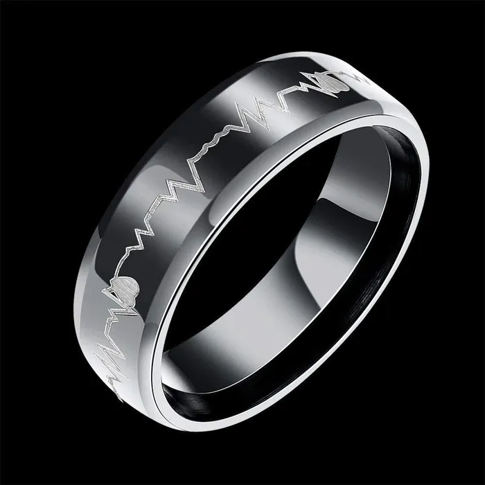 Yellow Chimes Rings Yellow Chimes Rings for Women Valentines Set of Heartbeat Love Message Stainless Steel Ring in Red Velvet Rose Ring Box for Women and Girls