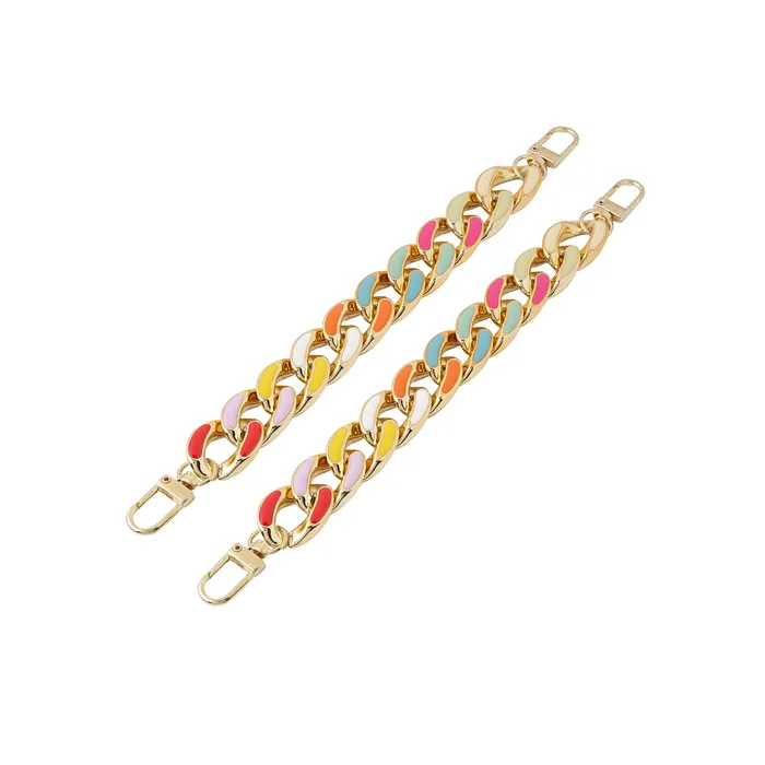 Yellow Chimes Shoe Chains for Girls and Boys Shoe Accessories Link Chain Design Shoe Decoration Charms Shoe Chains for Unisex Pack of 2 pieces Shoe Chain Charms for Croc Yellow Chimes Necklaces
