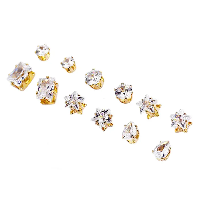 Yellow Chimes Stud Earrings for Women Combo of 6 Pairs Multiple Crystal Stud Earrings for Women and Girls Yellow Chimes Earrings Yellow Chimes Stud Earrings for Women Combo of 6 Pairs Multiple Crystal Stud Earrings for Women and Girls Yellow Chimes Earrings