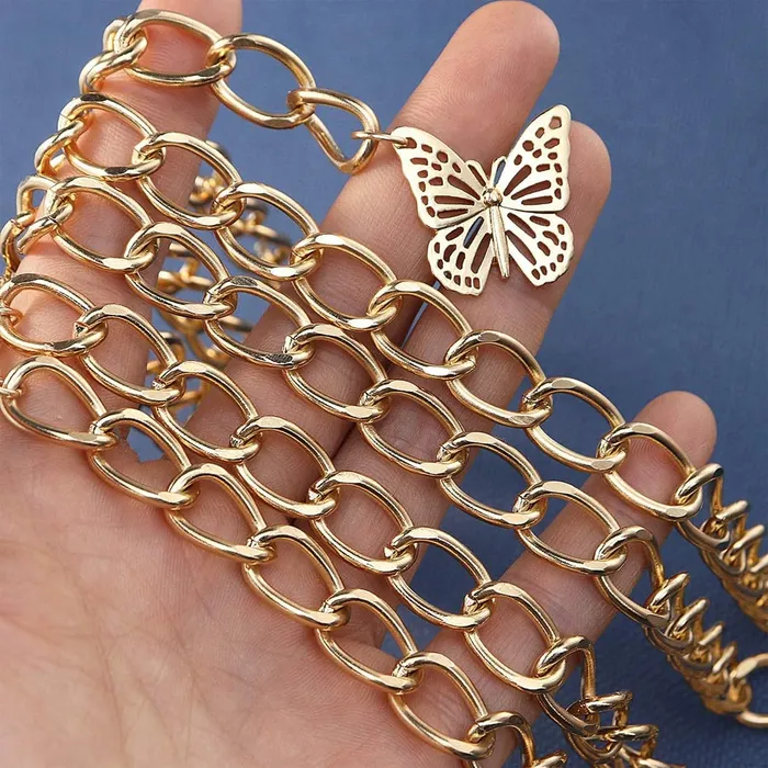 Yellow Chimes Waist Chain For Women Gold Plated Coin Designed Waist Chain for Women and Girls Yellow Chimes Earrings