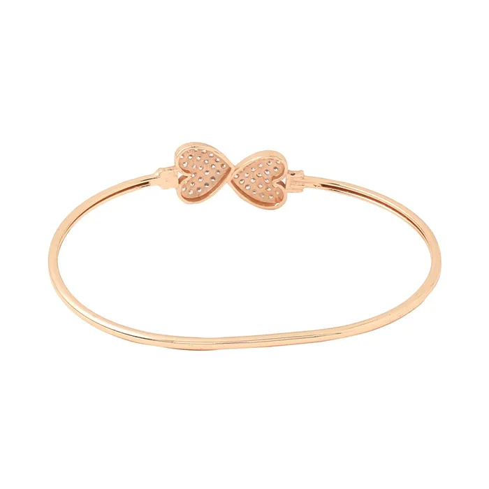 Yellow Chimes Yellow Chimes Bracelet for Women and Girls Crystal Bracelets for Girls Rose Gold Plated Heart Designed Crystal Bracelet Birthday Gifts For Women Valentine Gift for Girls Rings