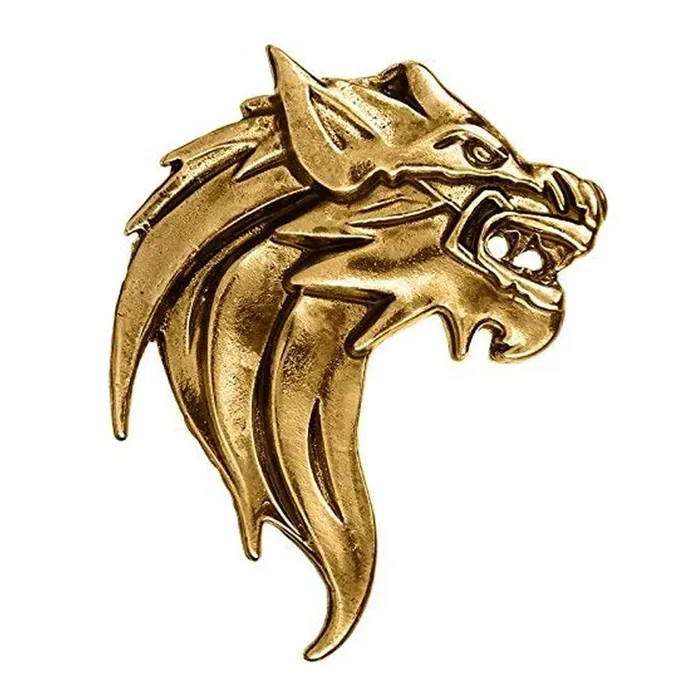 Yellow Chimes Yellow Chimes Brooch for Men and Boys Brooches For Men Gold Toned Lion Face Brooch for Men Birthday Gift for Men and Boys Anniversary Gift for Husband Necklaces