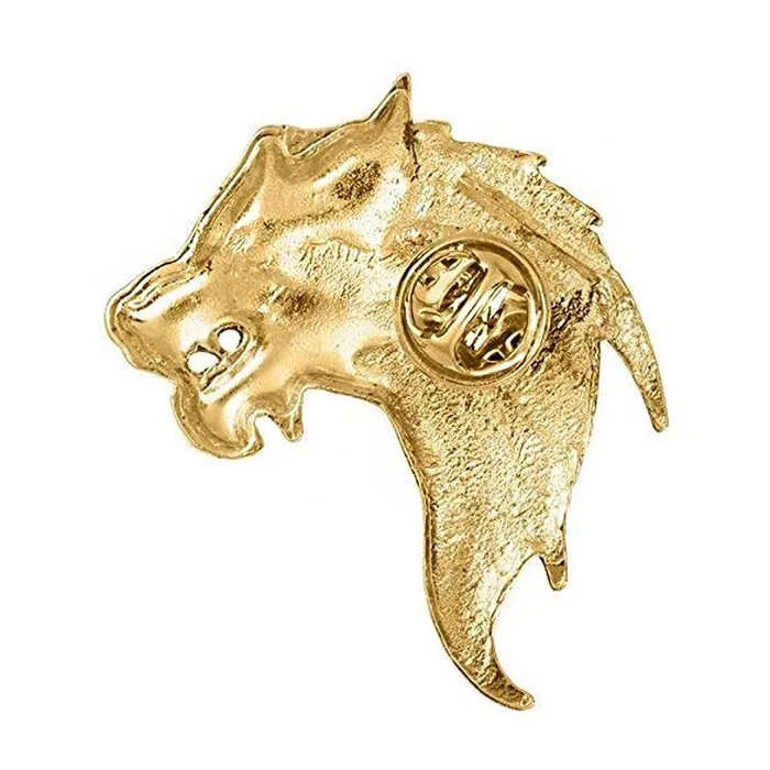 Yellow Chimes Yellow Chimes Brooch for Men and Boys Brooches For Men Gold Toned Lion Face Brooch for Men Birthday Gift for Men and Boys Anniversary Gift for Husband Necklaces