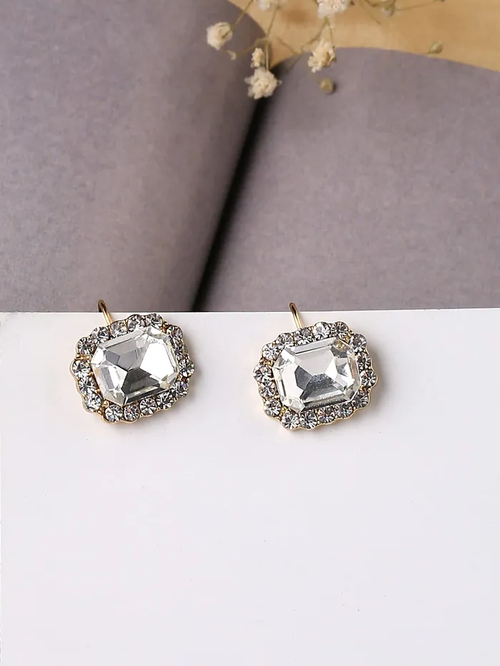 Yellow Chimes Yellow Chimes Earrings for Women and Girls Drop Earrings for Girls Square Crystal Drop Earrings Birthday Gift for girls and women Anniversary Gift for Wife Earrings
