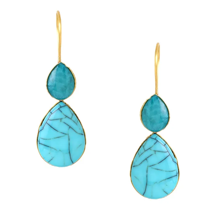 Yellow Chimes Yellow Chimes Earrings for Women and Girls Gold Plated Dual Blue Stone Studded Tear Drop Designed Drop Earrings Birthday Gift for girls and women Anniversary Gift for Wife Necklaces Yellow Chimes Yellow Chimes Earrings for Women and Girls Gold Plated Dual Blue Stone Studded Tear Drop Designed Drop Earrings Birthday Gift for girls and women Anniversary Gift for Wife Necklaces