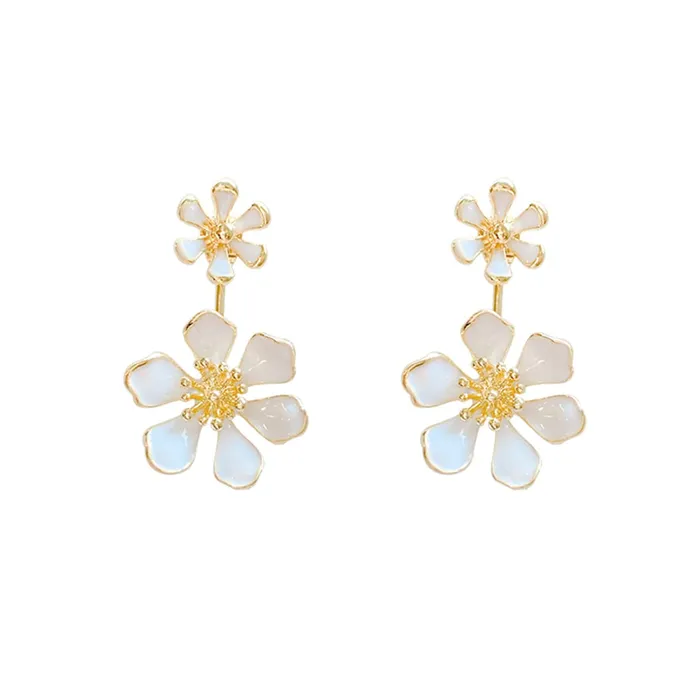 Yellow Chimes Yellow Chimes Earrings For Women Gold Tone White Double Drop Flower Designed Earrings For Women and Girls Earrings Yellow Chimes Yellow Chimes Earrings For Women Gold Tone White Double Drop Flower Designed Earrings For Women and Girls Earrings
