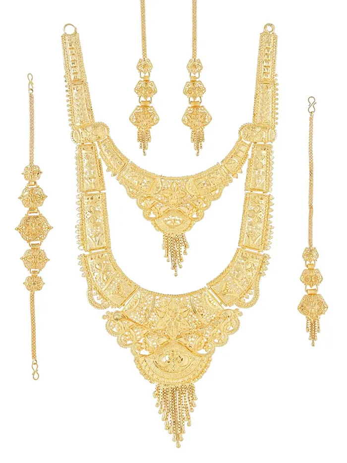 Yellow Chimes Yellow Chimes Ethnic One Gram Gold Designer Antique Golden Long Traditional Wedding Necklace set Jewellery Set for Women Girls Earrings Yellow Chimes Yellow Chimes Ethnic One Gram Gold Designer Antique Golden Long Traditional Wedding Necklace set Jewellery Set for Women Girls Earrings