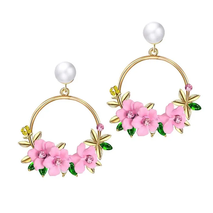 Yellow Chimes Yellow Chimes Exclusive Latest Design Elegant Floral Pearl Circle Party Wear Gold Plated Drop Earrings For Women and Girls Earrings Yellow Chimes Yellow Chimes Exclusive Latest Design Elegant Floral Pearl Circle Party Wear Gold Plated Drop Earrings For Women and Girls Earrings