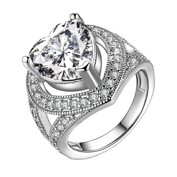 Yellow Chimes Yellow Chimes Ring for Women Cocktail Style Platinum Plated Emerald Crystal Heart Shaped Ring for Women and Girls Rings Yellow Chimes Yellow Chimes Ring for Women Cocktail Style Platinum Plated Emerald Crystal Heart Shaped Ring for Women and Girls Rings