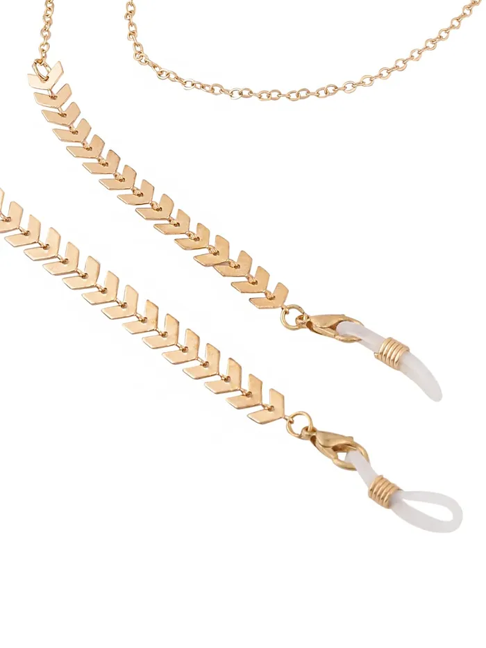 Yellow Chimes Yellow Chimes Sunglasses Chain for Women Eyeglasses Chain 2 Pcs Pearl Face Mask Chains Sunglasses AccessoriesSunglasses Lanyard for Girls and Women Necklaces