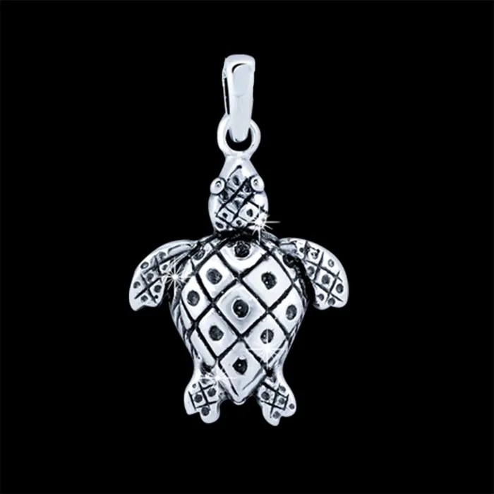 Yellow Chimes Yellow Chimes Tortoise Good Luck Charm 925 Sterling Silver Hallmark and Certified Purity Turtle Pendant with Silver Chain for Women and Girls Rings
