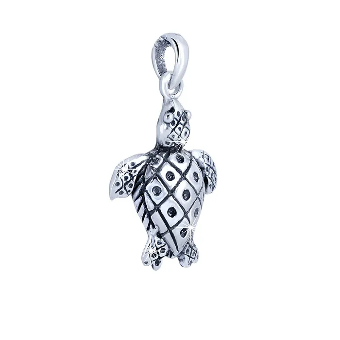 Yellow Chimes Yellow Chimes Tortoise Good Luck Charm 925 Sterling Silver Hallmark and Certified Purity Turtle Pendant with Silver Chain for Women and Girls Rings