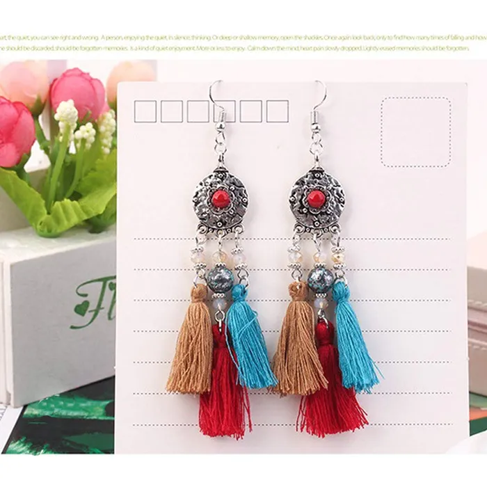 Yellow Chimes Yellow Chimes Tribal Fashion Tassel Earring for Women Girls Earrings